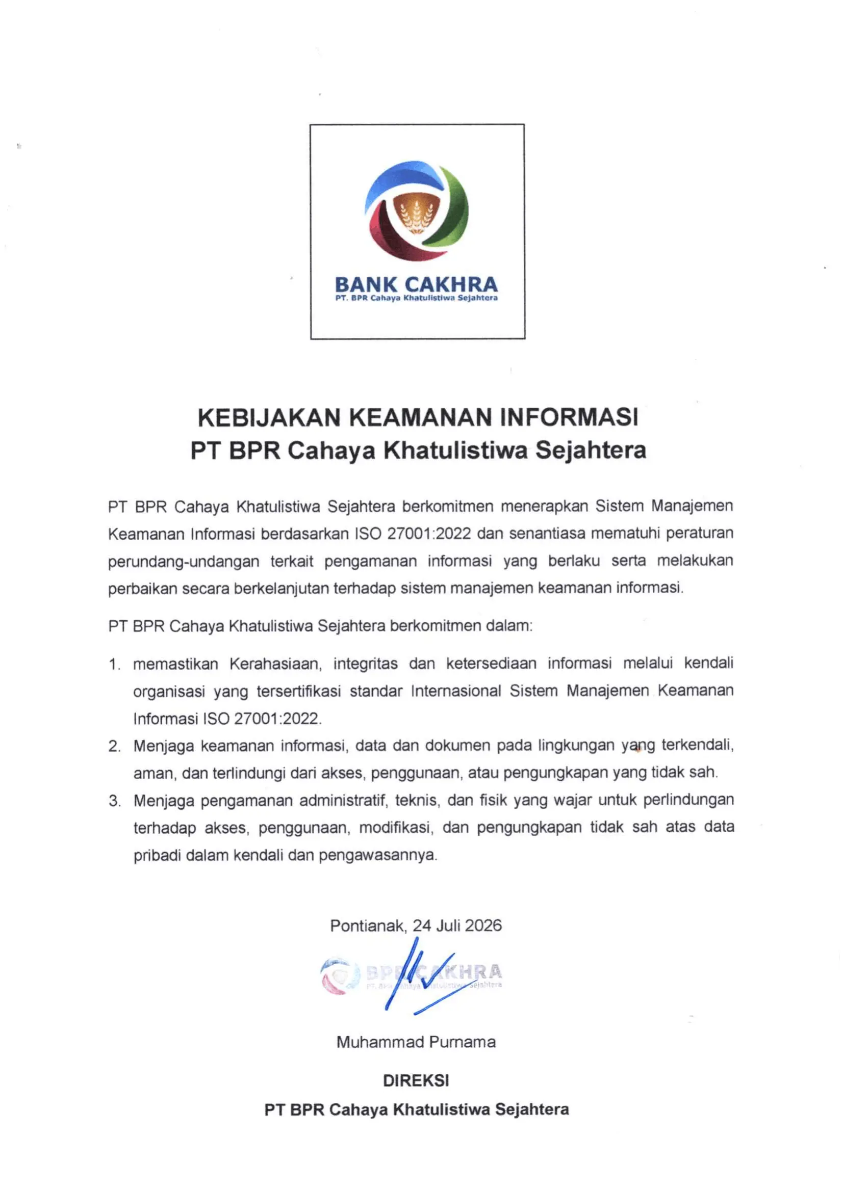 Kebijakan Keamanan Informasi